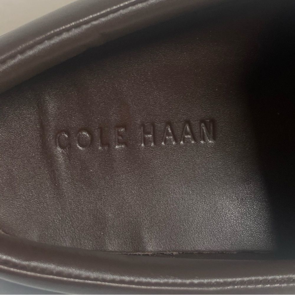 Cole Haan Brown Leather Tucker Venetian Slip On Loafers Like New Condition S-9M - Picture 3 of 9